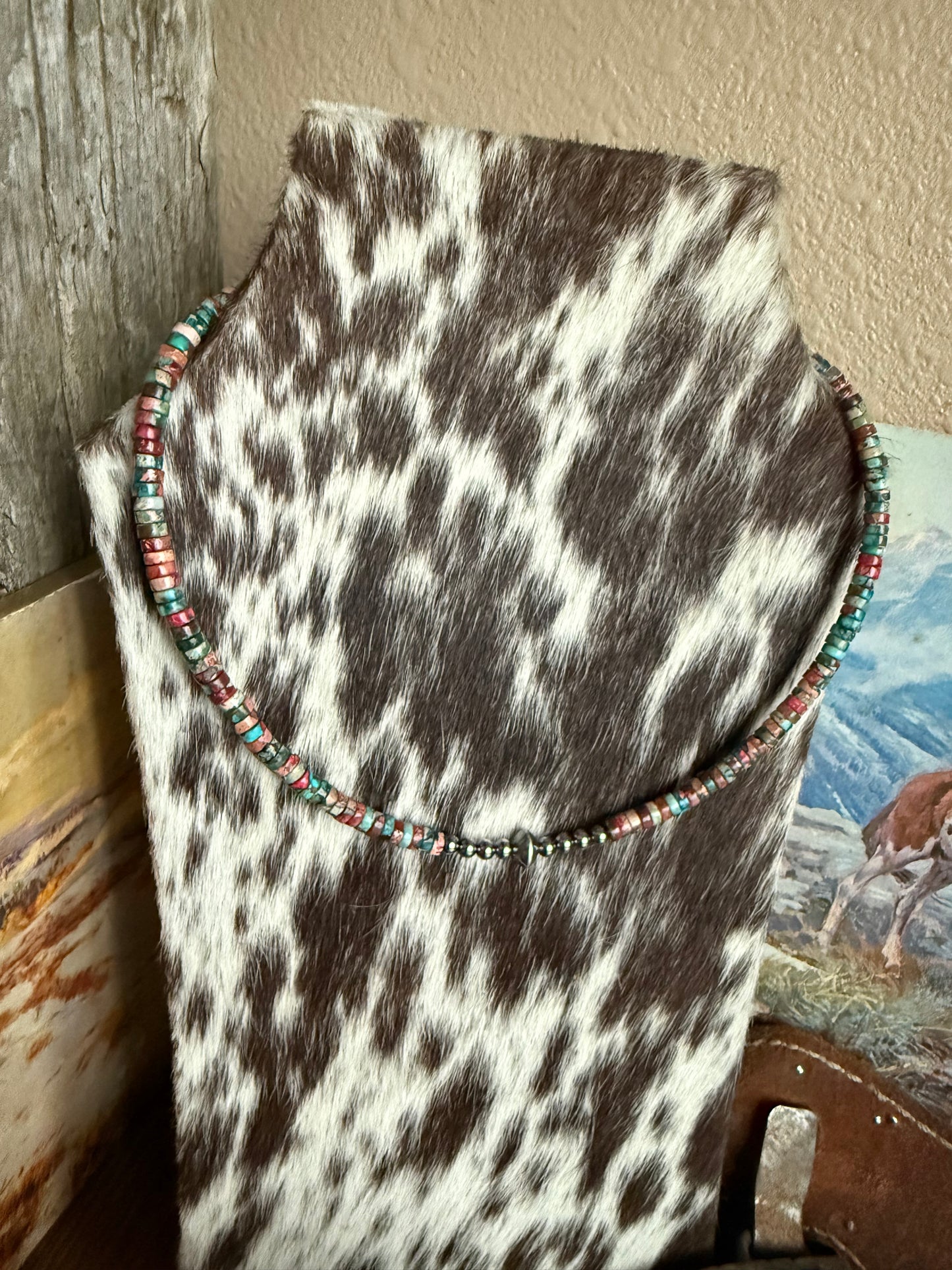Multi bead with pearls 14-16in