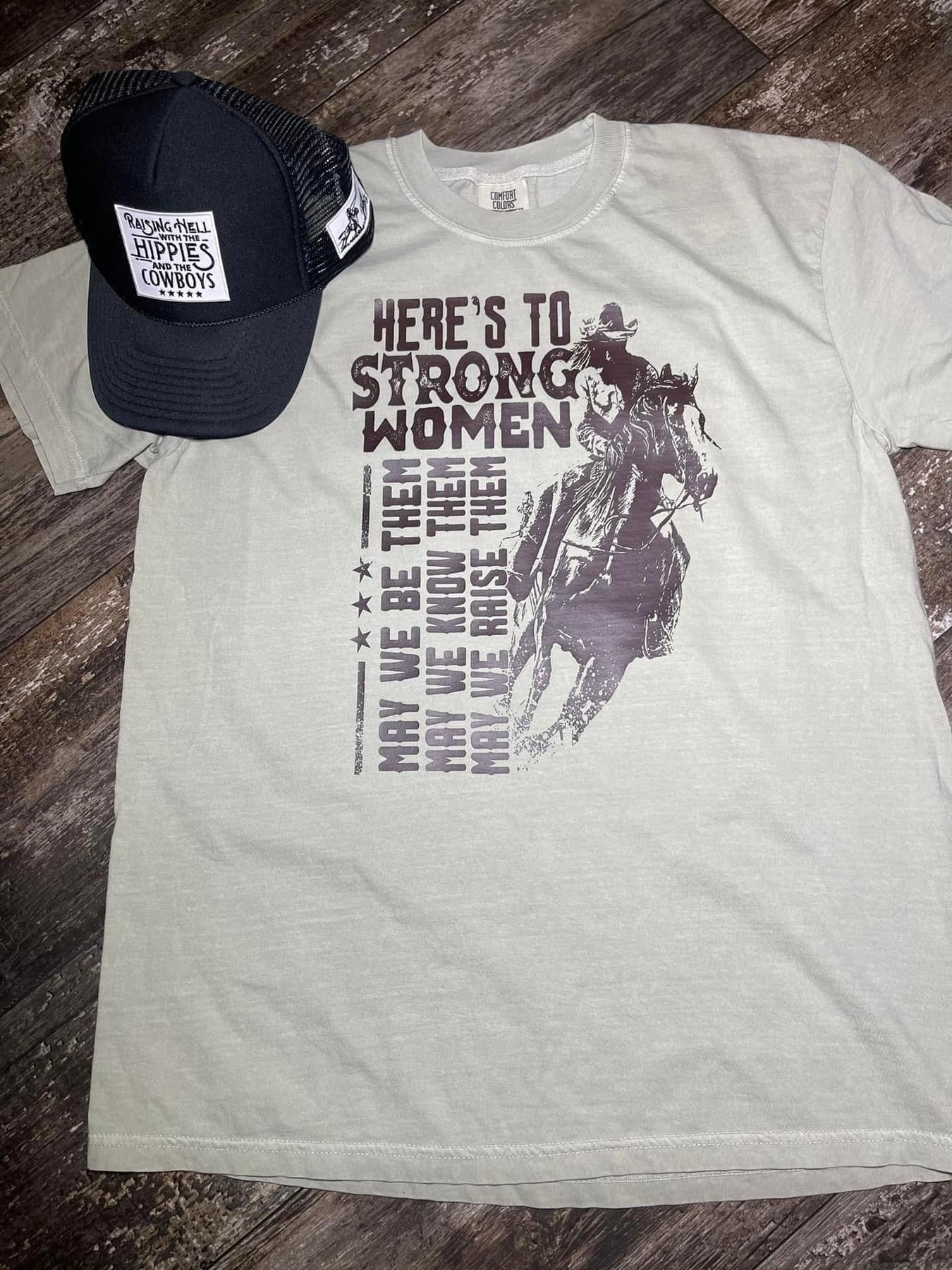 Strong woman tee