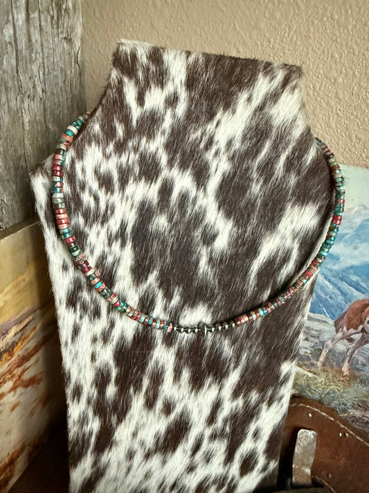 Multi bead with pearls 14-16in