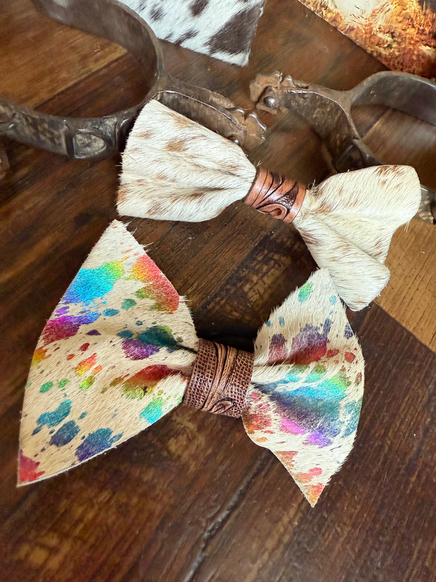 Cowhide bows