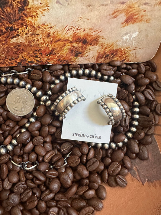 Hada silver clipback hoops