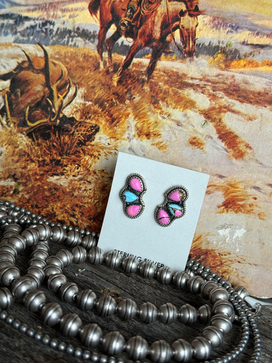 Cotton candy studs
