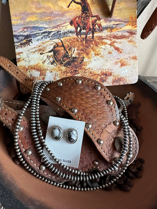 Yazzie white buffalo studs