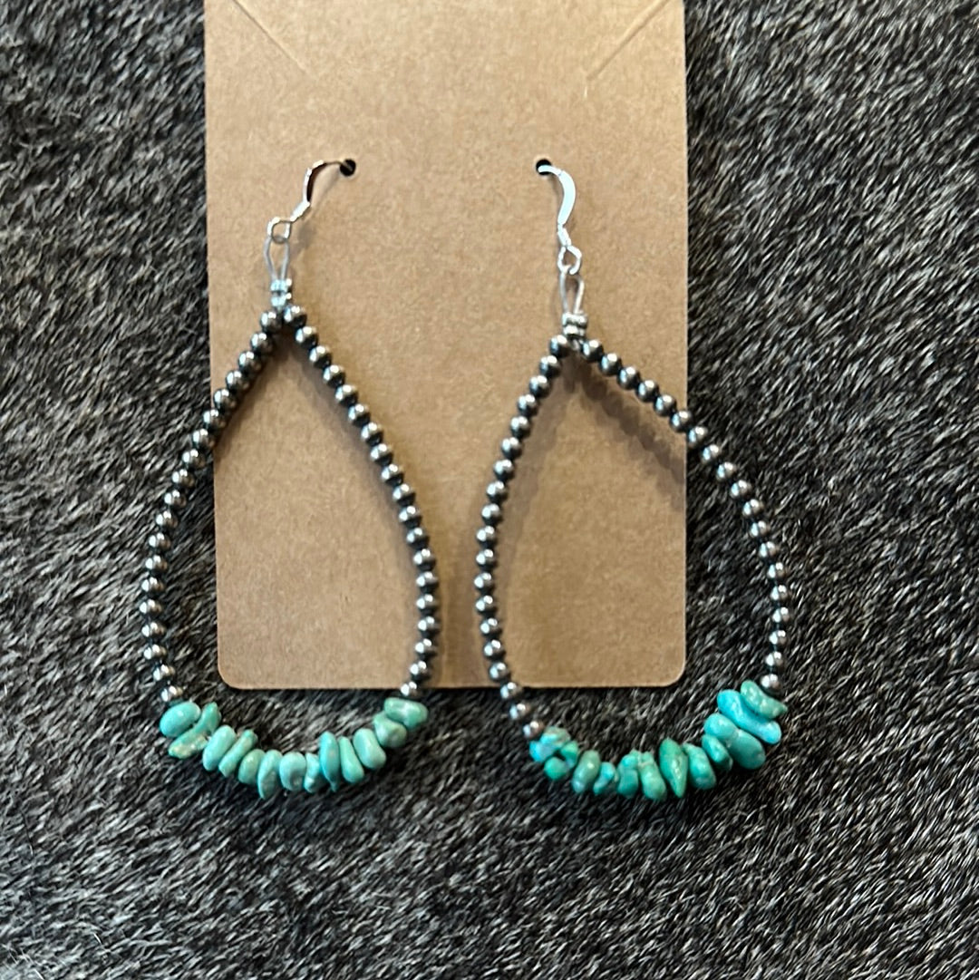 Turquoise teardrops