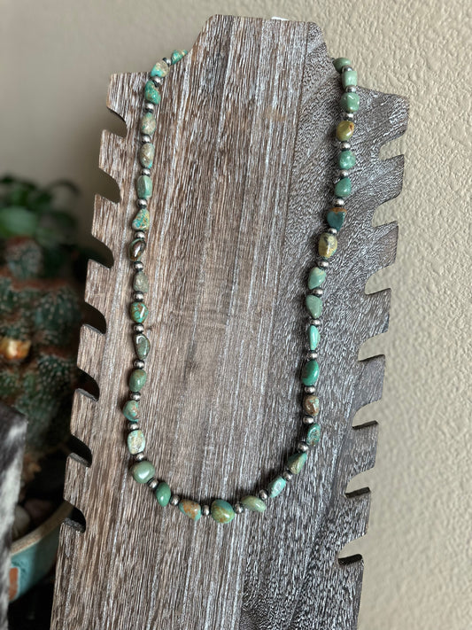 Old school chunk turquoise with pearls